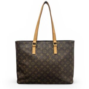 Louis Vuitton Monogram & Vachetta Luco Zippered Tote Bag